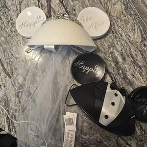 Happily Ever After Wedding Party Hat Set